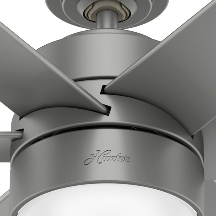 Solaria 72" Matte Silver Outdoor Ceiling Fan with LED Light and Remote