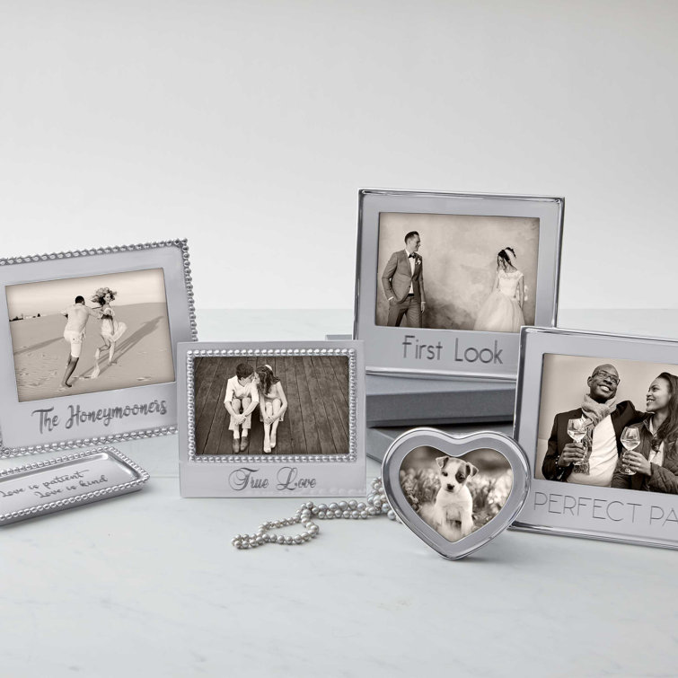 Heart-Shaped Silver Aluminum Picture Frame