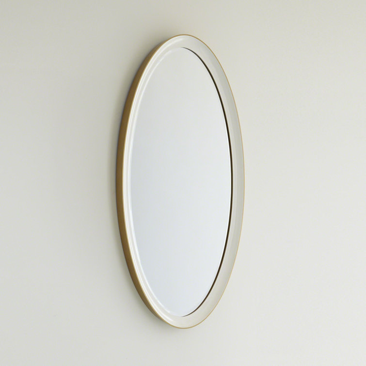Elegant Oval Gold-Framed Wall Mirror