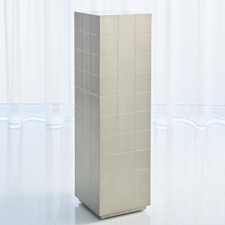 Hand-Hammered German Silver Clad Pedestal
