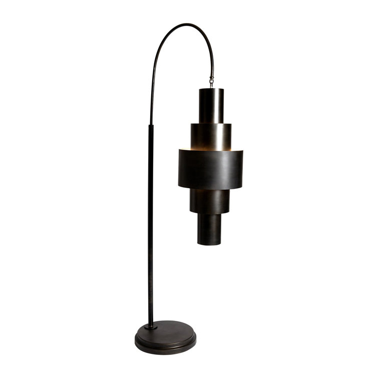 Babylon Adjustable 2-Light Bronze Iron Floor Lamp