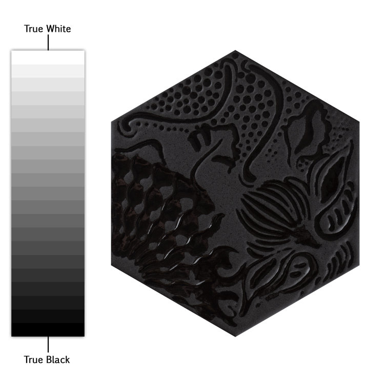 Gaudi Lux Black Porcelain Hexagon Wall and Floor Tile