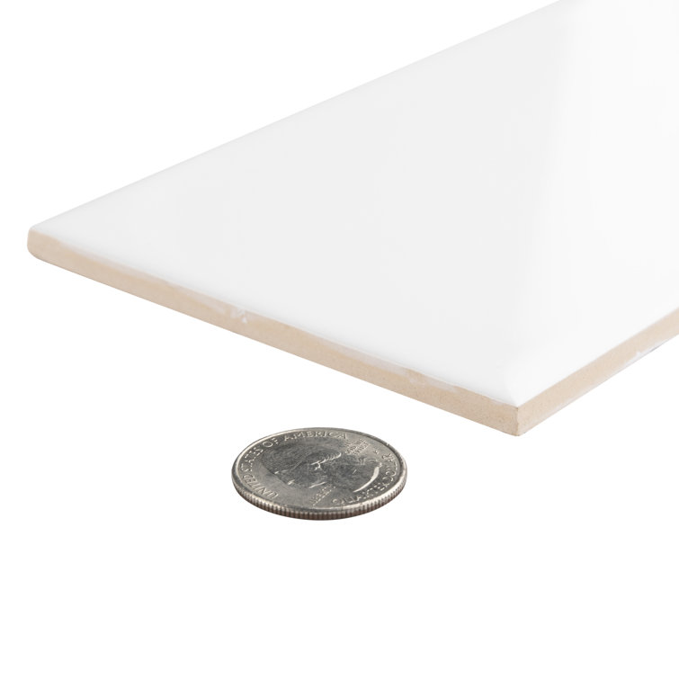 Projectos Urban Glossy White Ceramic Subway Wall Tile