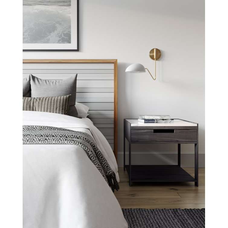 Midnight Black Steel Swing Arm Sconce - Direct Wired
