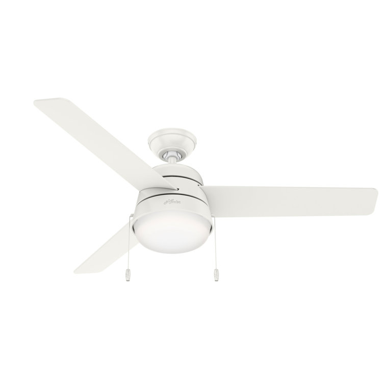 Aker 52" Fresh White 3-Blade LED Ceiling Fan with Reversible Blades