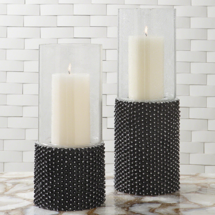 Tropical Jackfruit Texture Small Hurricane Candle Holder