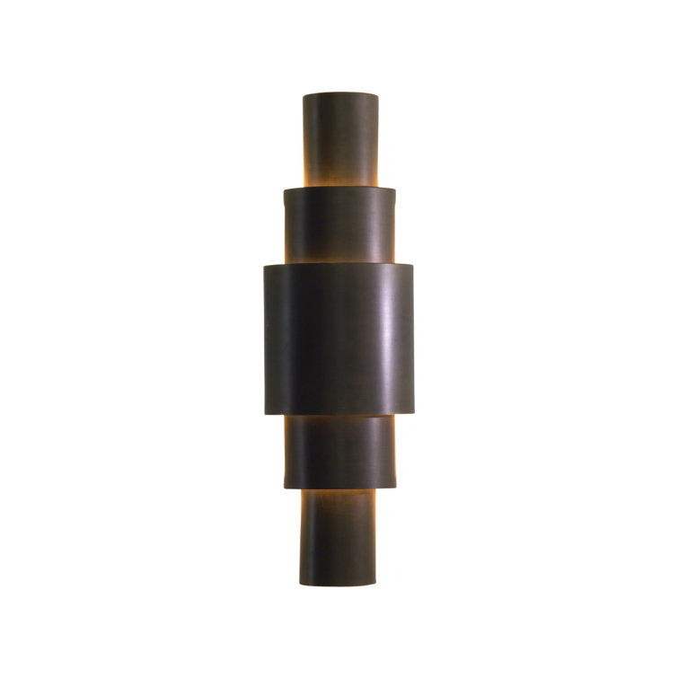 Babylon Art Deco Inspired 2-Light Antique Bronze Wall Sconce