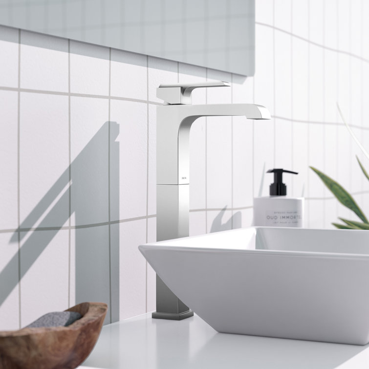Sleek Contemporary Chrome Single Hole Vessel Faucet