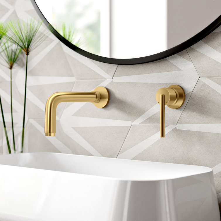 Trinsic Contemporary Bronze Wall-Mounted Bathroom Faucet