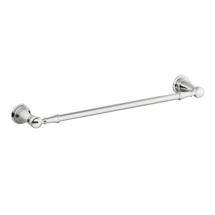 Polished Nickel 18-Inch Traditional Wall Mounted Towel Bar