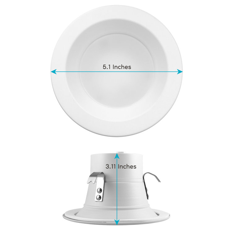 Modern 4'' LED Recessed Lighting Kit with Color Temperature Control