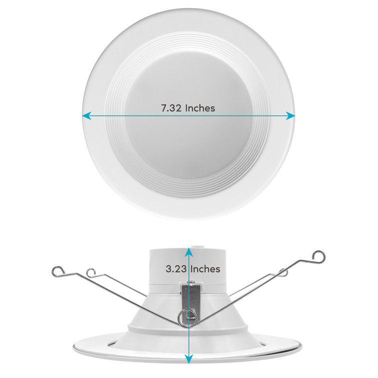Modern 5/6 Inch Color Selectable LED Recessed Downlight Kit, 12-Pack