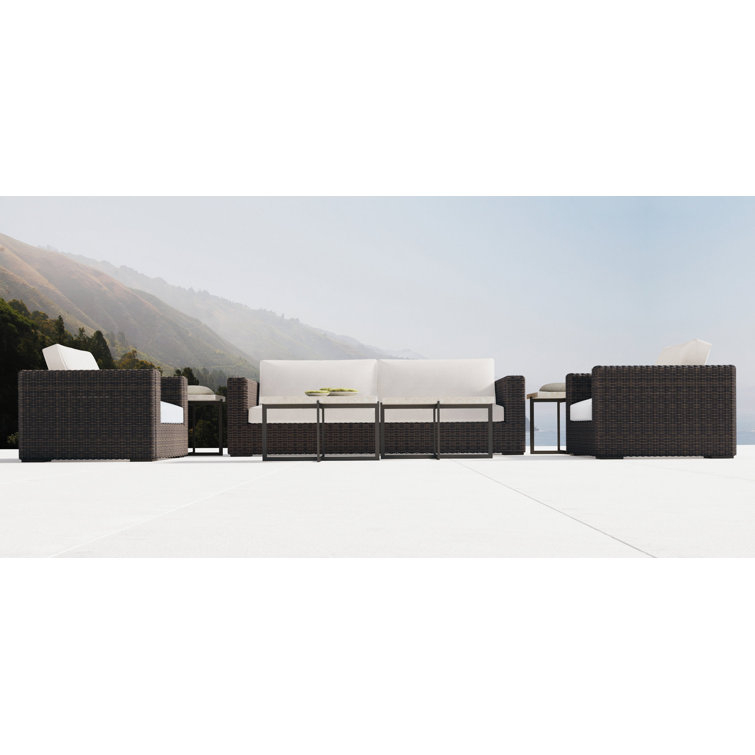 Beige Terrazzo Large Cocktail Table with Flint Grey Base
