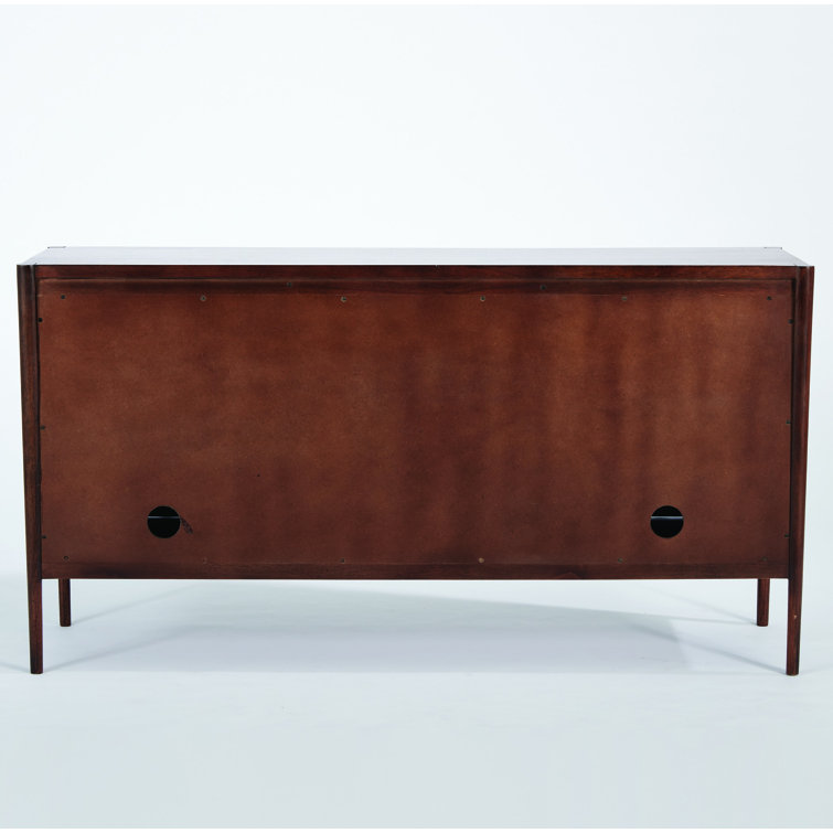 Kerf Walnut Mango Wood Geometric Cabinet