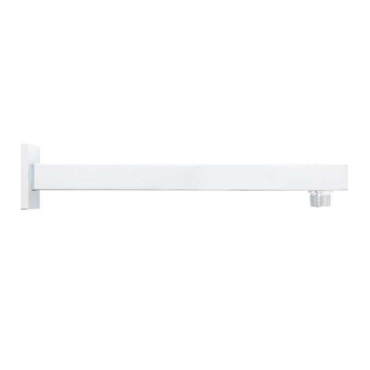Chrome 12" Modern Square Wall Mount Shower Arm