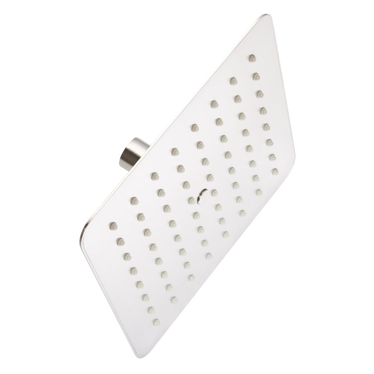 Brushed Nickel Square Rainfall Wall Mounted Shower Head
