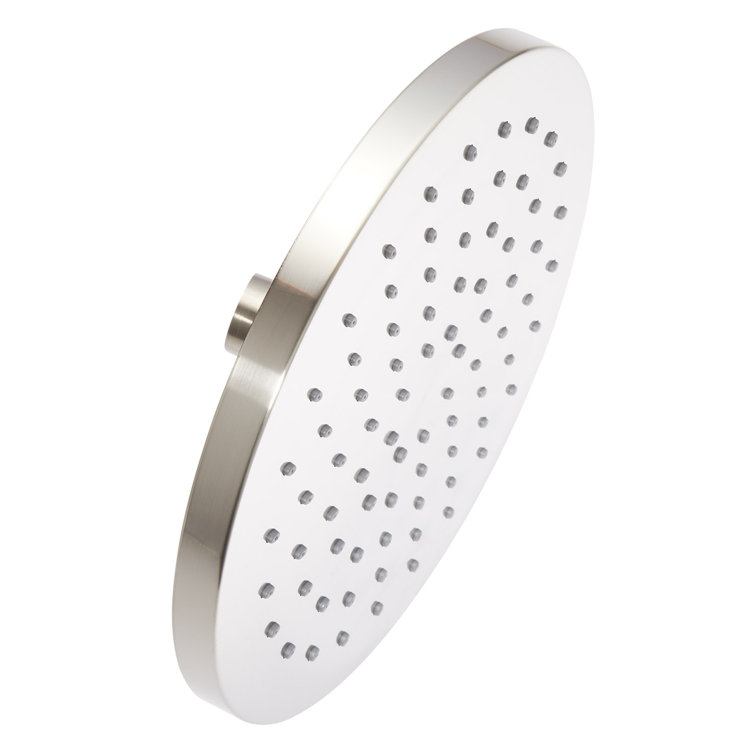 Large Polished Nickel Round Rainfall Wall Mounted Shower Head