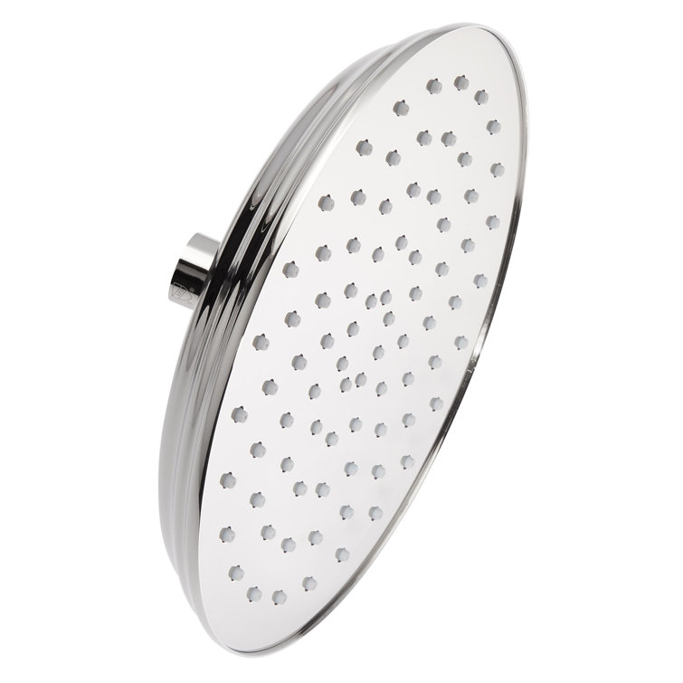 8" Round Brushed Nickel Rainfall Shower Head with Adjustable Height