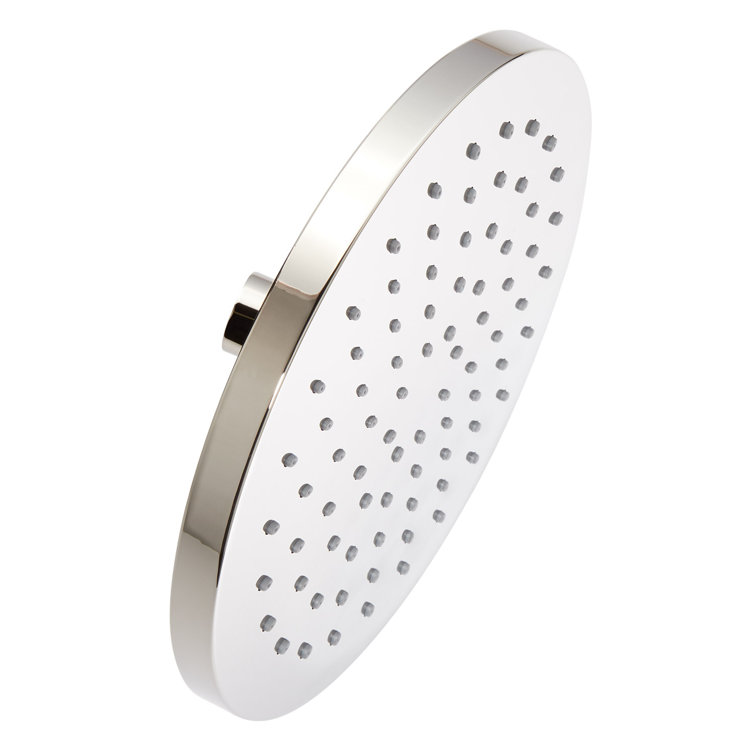 Large Polished Nickel Round Rainfall Wall Mounted Shower Head