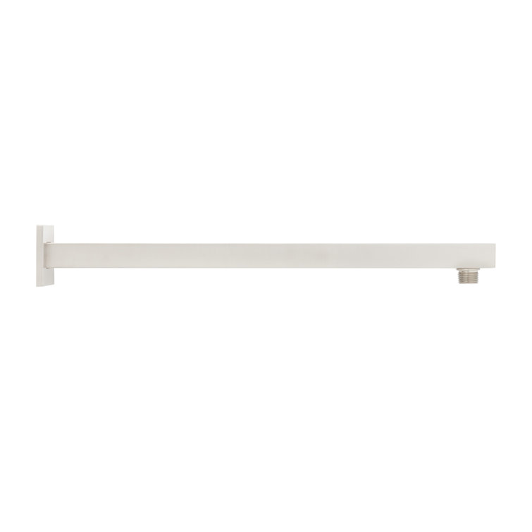 18" Brushed Nickel Modern Square Wall Mount Shower Arm