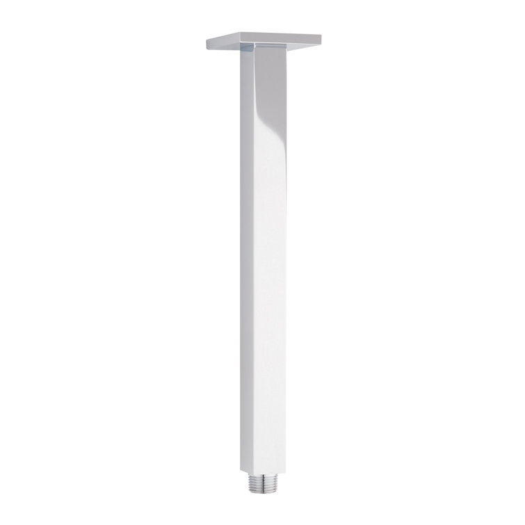 12" Chrome Modern Ceiling Mounted Shower Arm