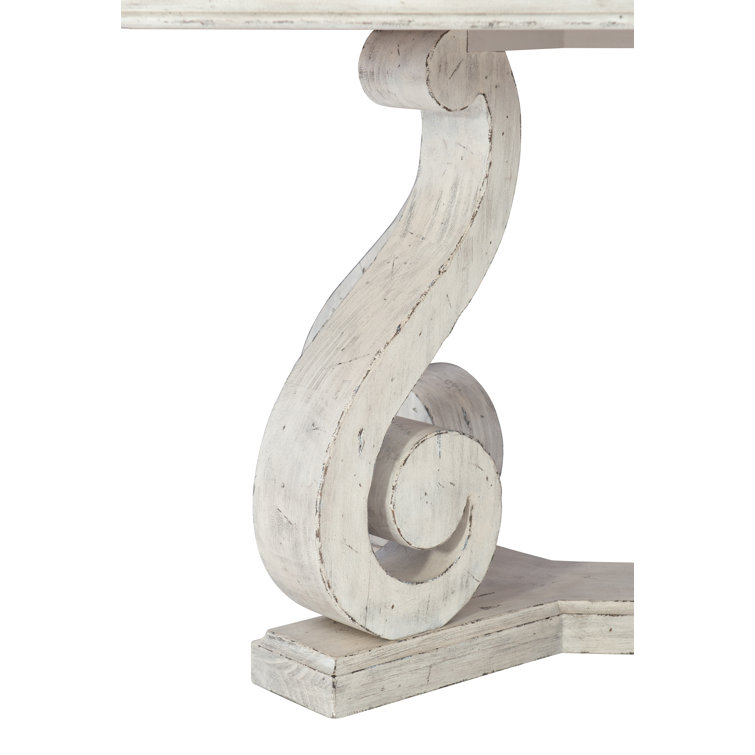 Mirabelle Cream Reclaimed Pine Extendable Dining Table