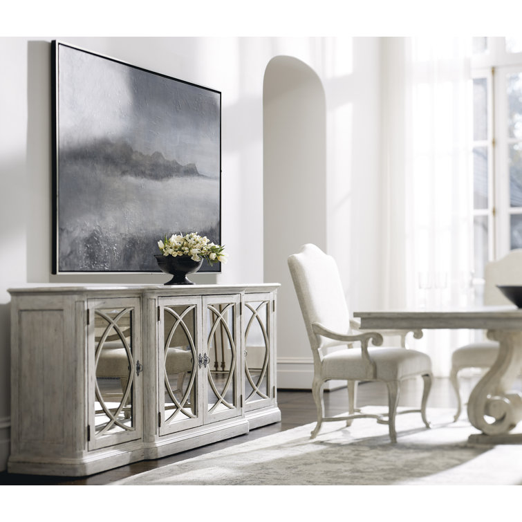 Mirabelle Cream and Gray Handcrafted Upholstered Armchair