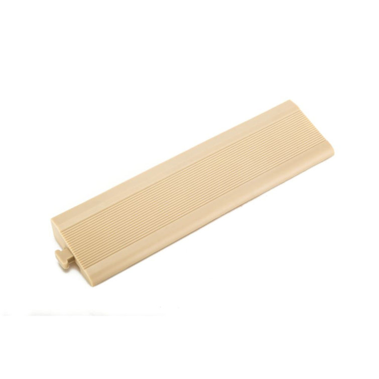 Off-White Plastic Interlocking Deck Tile Kit with Edges