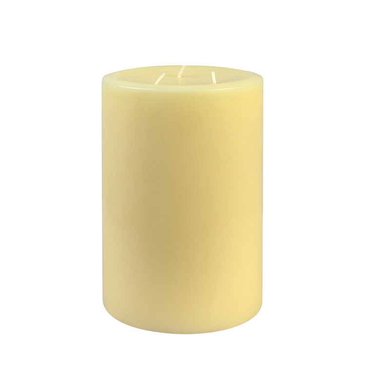 Ivory Paraffin Wax 8" Hand-Poured Pillar Candle