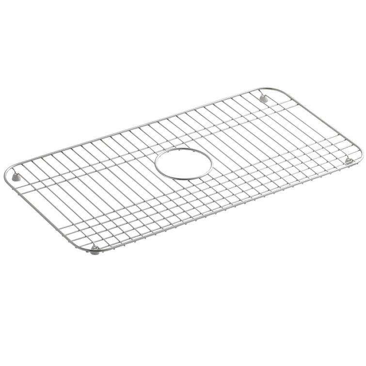 Durable Stainless Steel Sink Rack with Rubber Feet