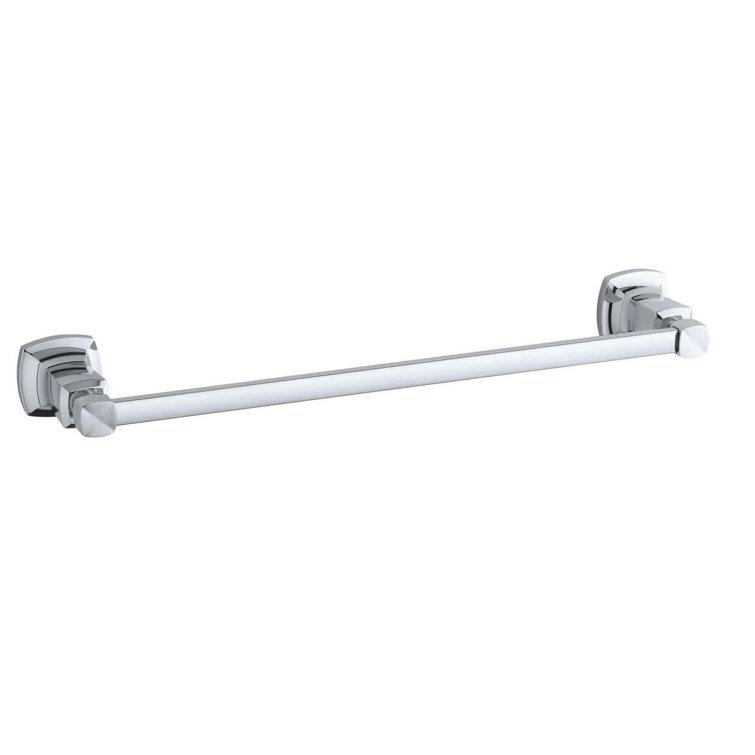 Polished Chrome 18" Wall Mounted Towel Bar
