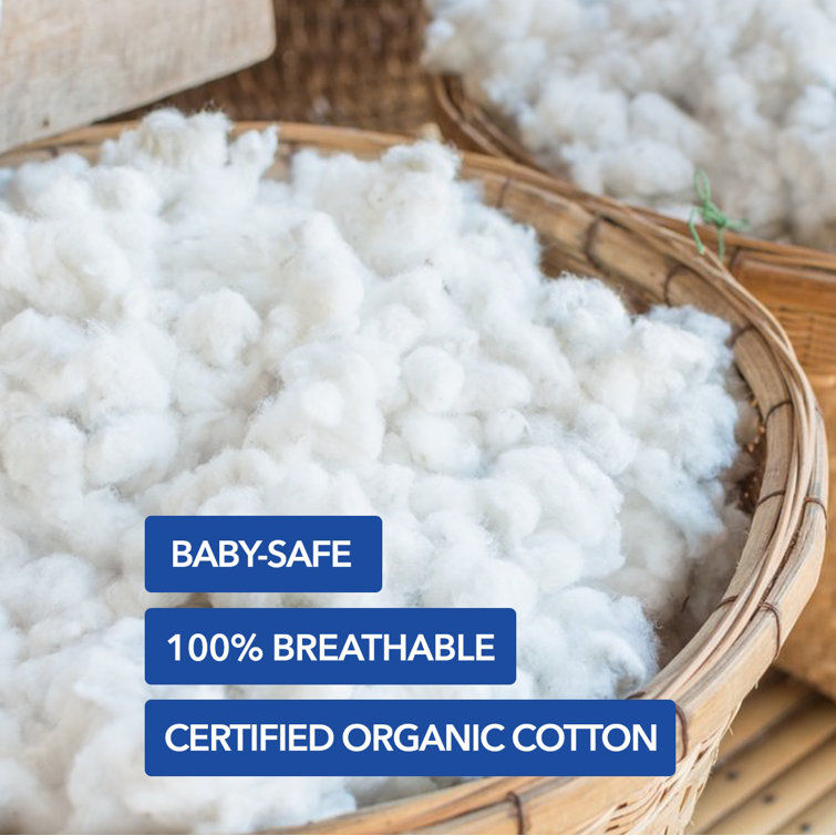 Organic Cotton Lightweight 2-Stage Crib and Toddler Mattress
