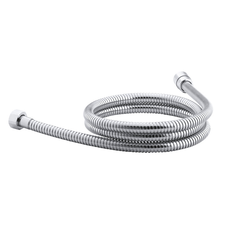 MasterShower 60-Inch Polished Chrome Metal Shower Hose