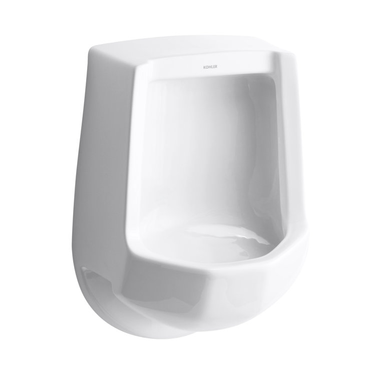 White Vitreous China Wall-Mount Siphon-Jet Urinal