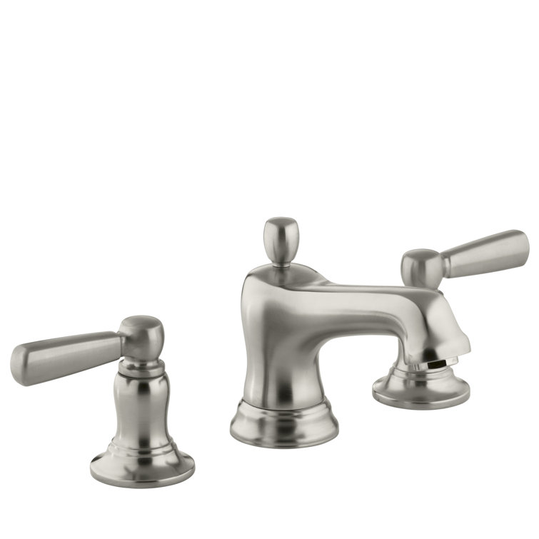 Bancroft Classic Elegance Double Handle Brushed Nickel Bathroom Faucet