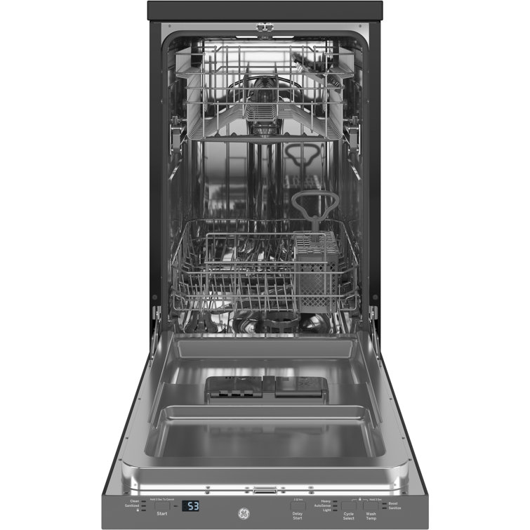 18" Stainless Steel Smart Portable Dishwasher with Sanitize Cycle
