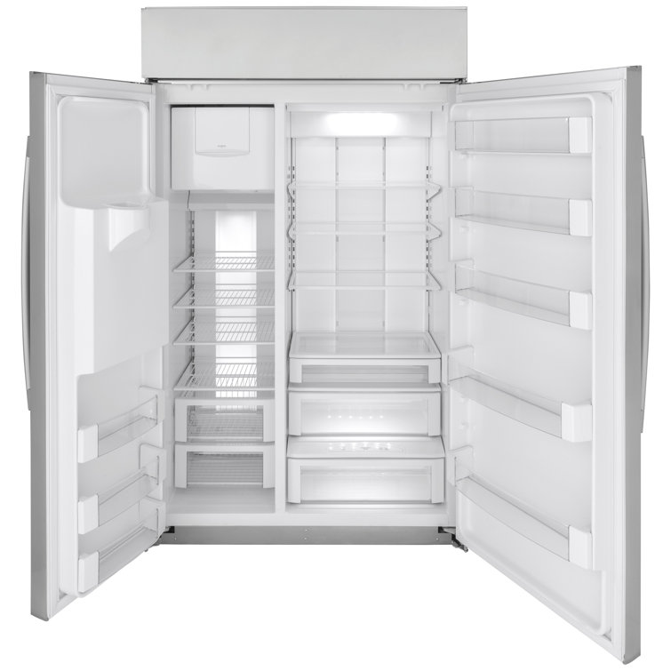 48" Stainless Steel Smart Side-by-Side Refrigerator with Ice Maker
