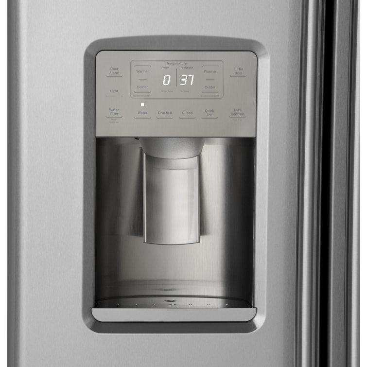 36'' Stainless Steel Side-by-Side Refrigerator with Ice Maker