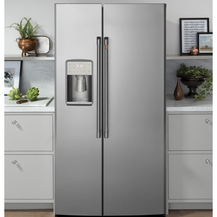 36'' Stainless Steel Side-by-Side Refrigerator with Ice Maker