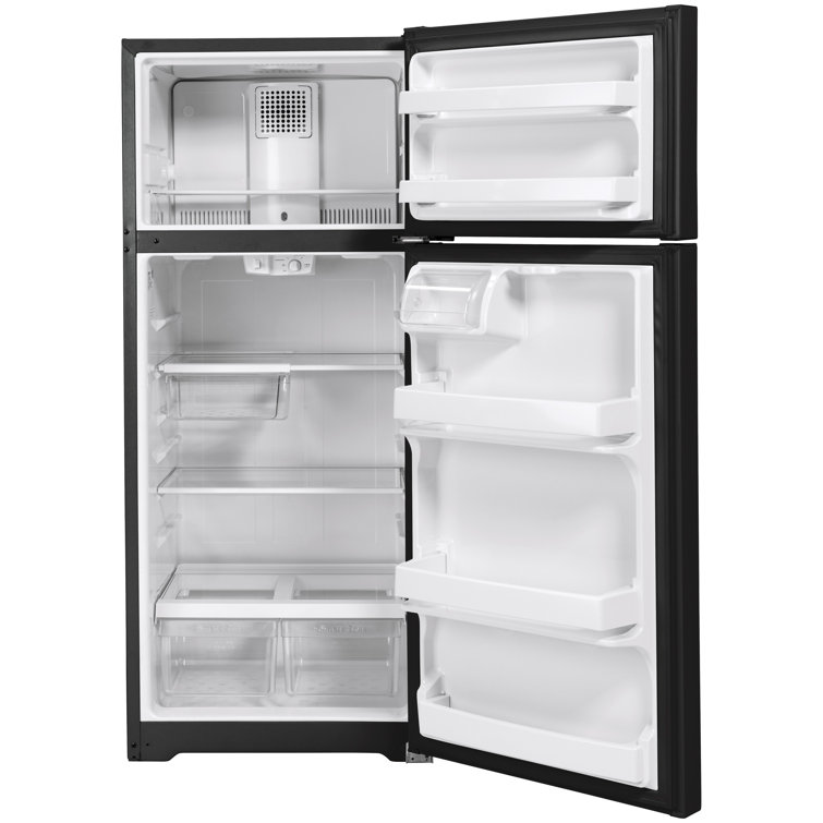 Black 28'' Smart Energy Star Top-Freezer Refrigerator