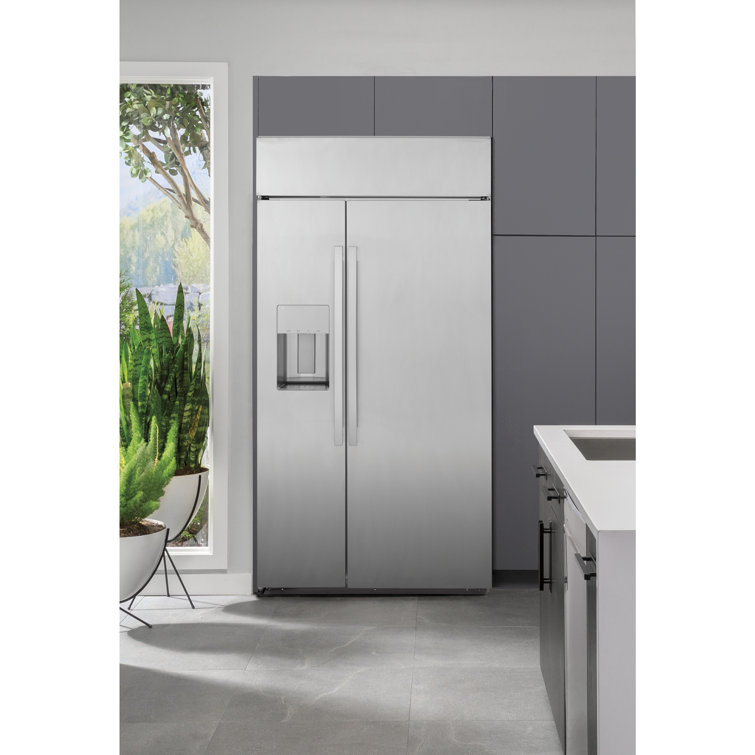 48" Stainless Steel Smart Side-by-Side Refrigerator with Ice Maker