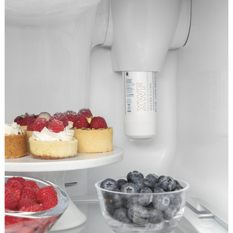36'' Stainless Steel Side-by-Side Refrigerator with Ice Maker