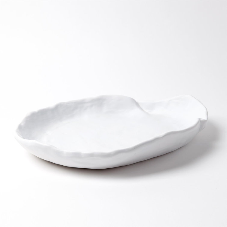 Matte White Ceramic Decorative Table Bowl