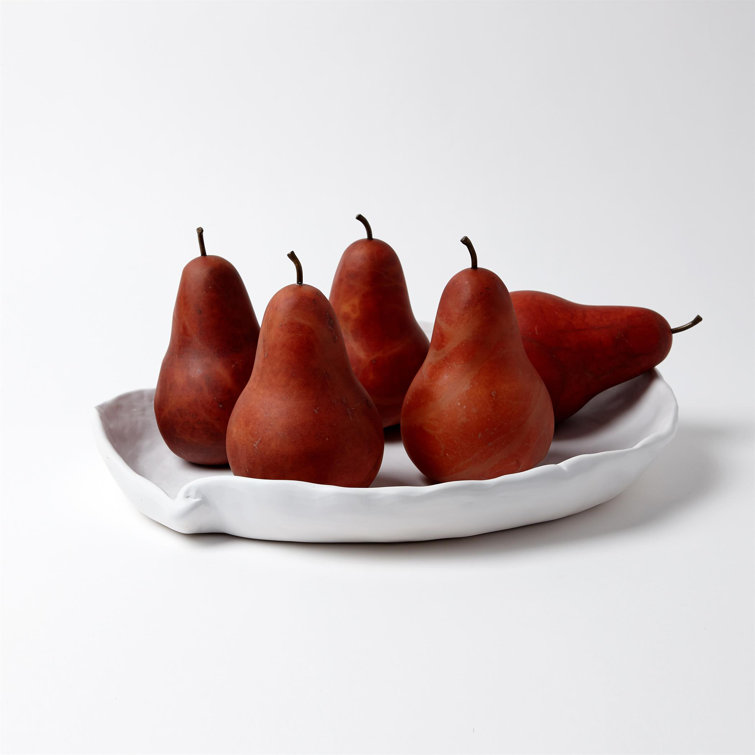 Matte White Ceramic Decorative Table Bowl