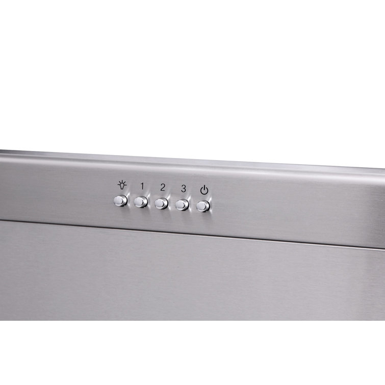 36" Stainless Steel Convertible Wall Mount Range Hood with Charcoal Filter