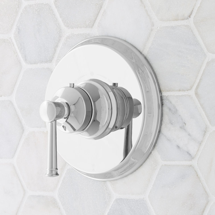 Chrome Brass Wall Mounted Thermostatic Shower Valve