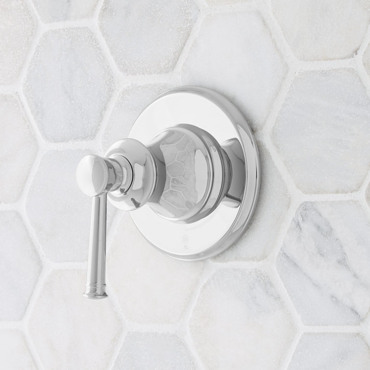 Chrome Brass Lever Wall-Mounted Shower Volume Control