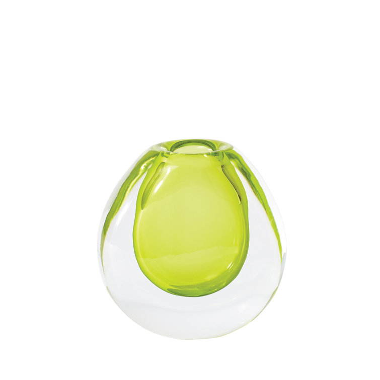 Limeade Ice Small Glass Decorative Table Vase