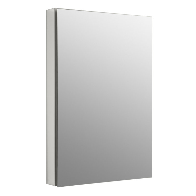 Catalan Frameless 36" Aluminum Medicine Cabinet with Adjustable Shelves