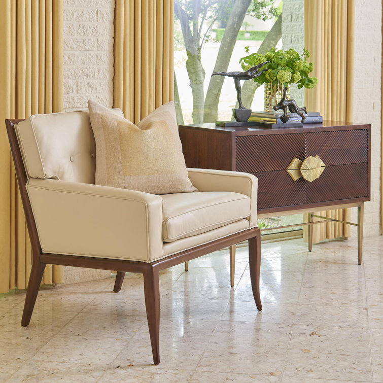 Galapagos Chevron Dark Walnut Brass-Handled Extra Deep Chest